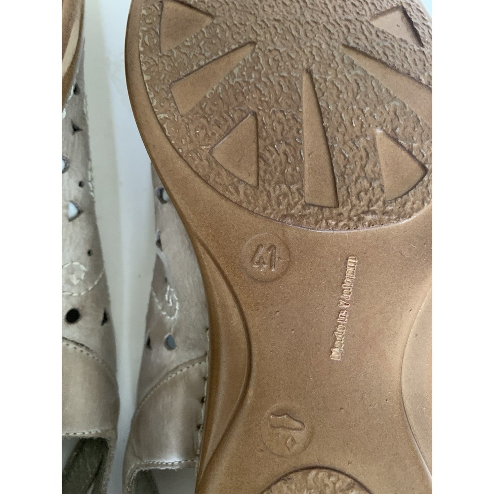 Remonte Women's Beige Leather Slingback Comfort Shoes Clogs EU 41 / US 10 - Picture 15 of 15